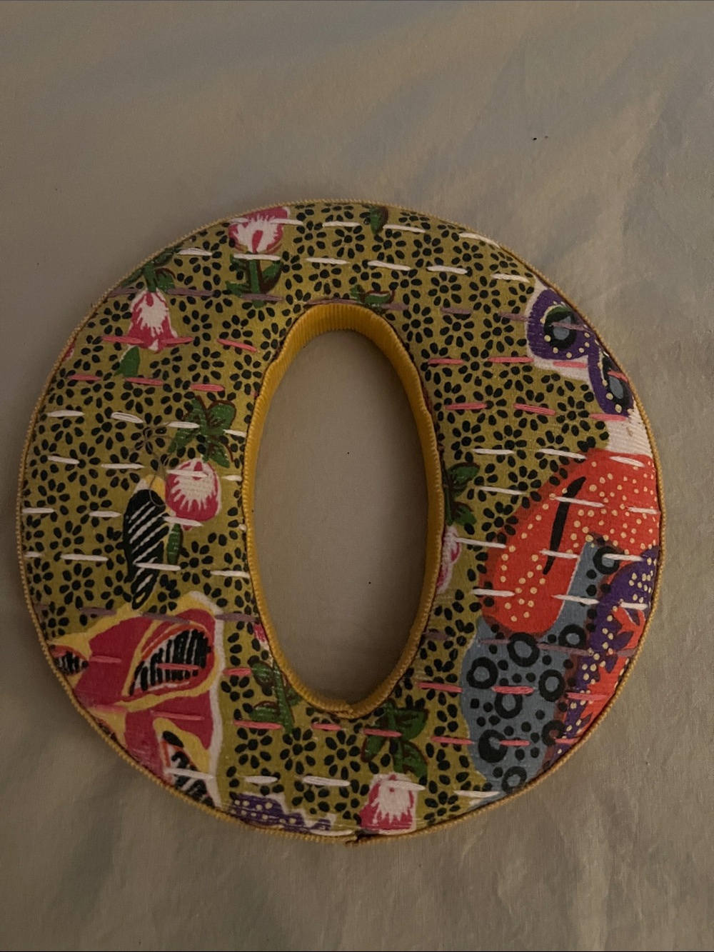 Fabric “O” Letter
